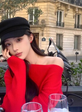 老钱风新款镂空编织时髦复古报童帽黑色遮阳八角帽春夏防晒平顶帽