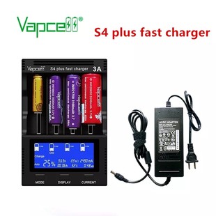 Vapcell S4plus18650锂电池充电器26650 21700测容量修复激活通用
