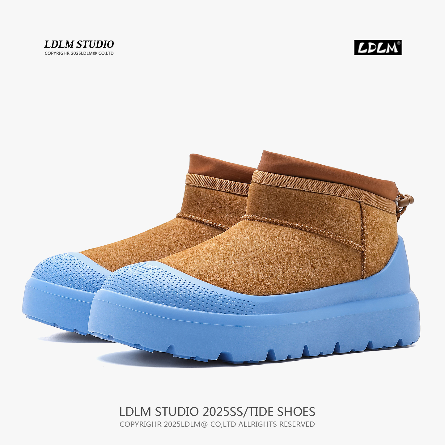 套筒加绒加厚保暖雪地靴东北棉鞋