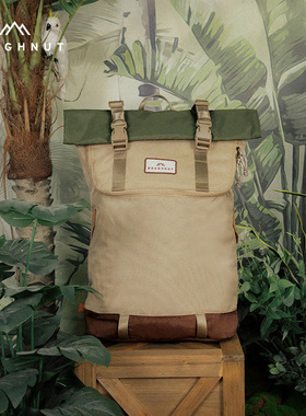 Doughnut甜甜圈户外露营双肩包学生书包大容量电脑包旅行背包男女