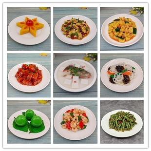 清炒玉米虾仁仿真假食品模型中餐餐饮集成灶展示活动摆设影视道具