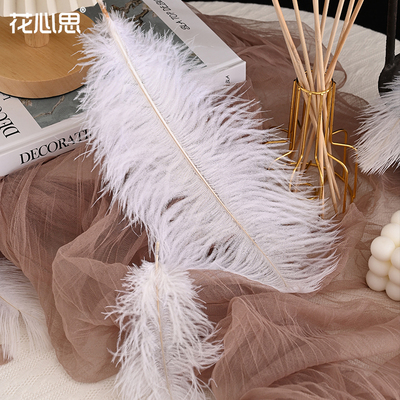 花心思diy鸵鸟毛装饰花店资材