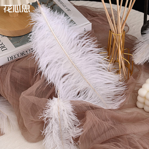 花心思diy鸵鸟毛装饰花店资材