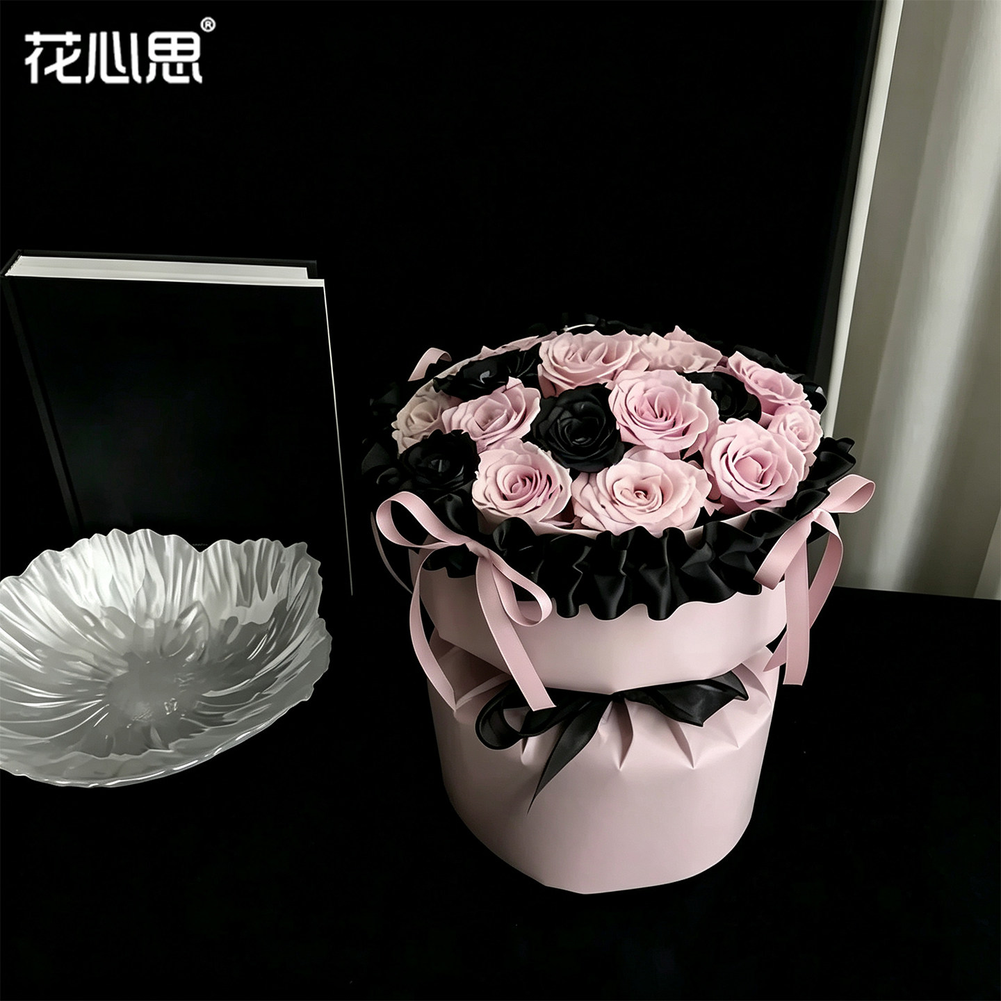 七夕纯色初恋花束一体式定型片