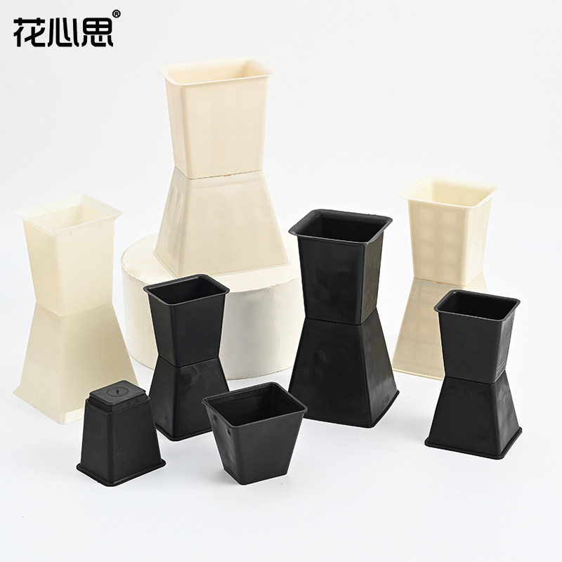 花心思迷你方墩墩diy插花材料包花内胆鲜花固定底座箭筒花艺资材