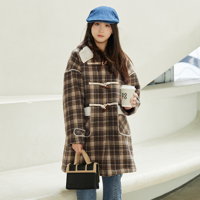 富罗迷女童外套儿童装冬季新款青少年时髦洋气流行小女孩加厚冬装