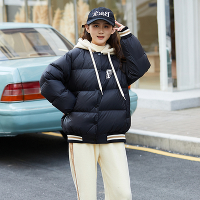 富罗迷女童羽绒服儿童装冬季新款时髦洋气女孩短款加厚白鸭绒外套