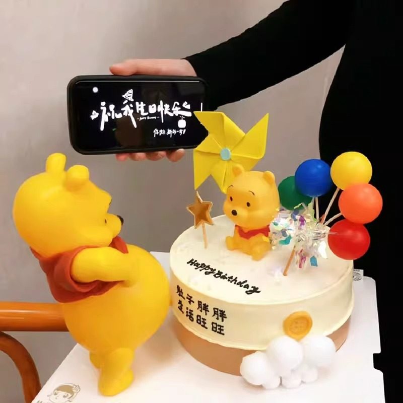 小熊维尼蛋糕装饰摆件大肚熊皮杰猪跳跳虎维尼熊孕妇生日烘焙插件,节庆用品/礼品,节日装扮用品,淘宝优惠券,粉丝福利购,淘宝优惠卷