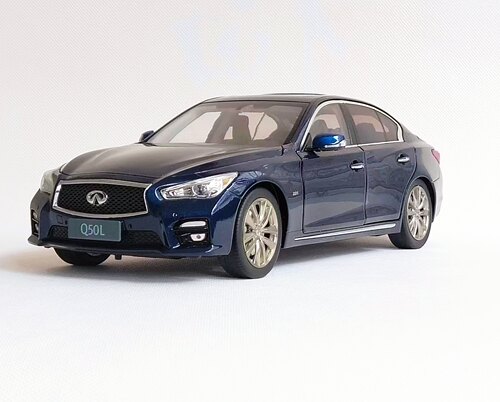 1:18原厂英菲尼迪Q50L车模 INFINITI汽车模型 合金仿真车模