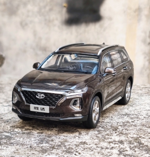 1 18原厂北京现代第四代胜达车模 新款胜达SUV合金仿真模型收藏