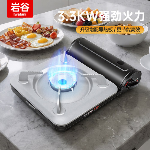 岩谷户外野炊防风便携烧烤卡式炉