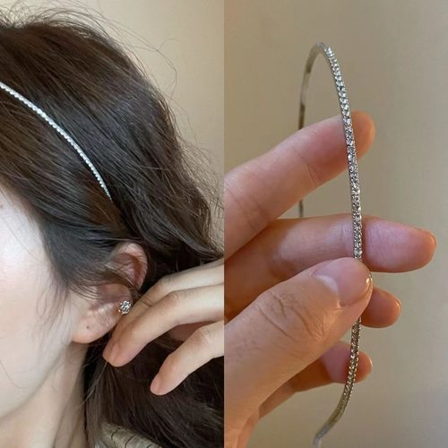 简约细款发箍水钻头箍