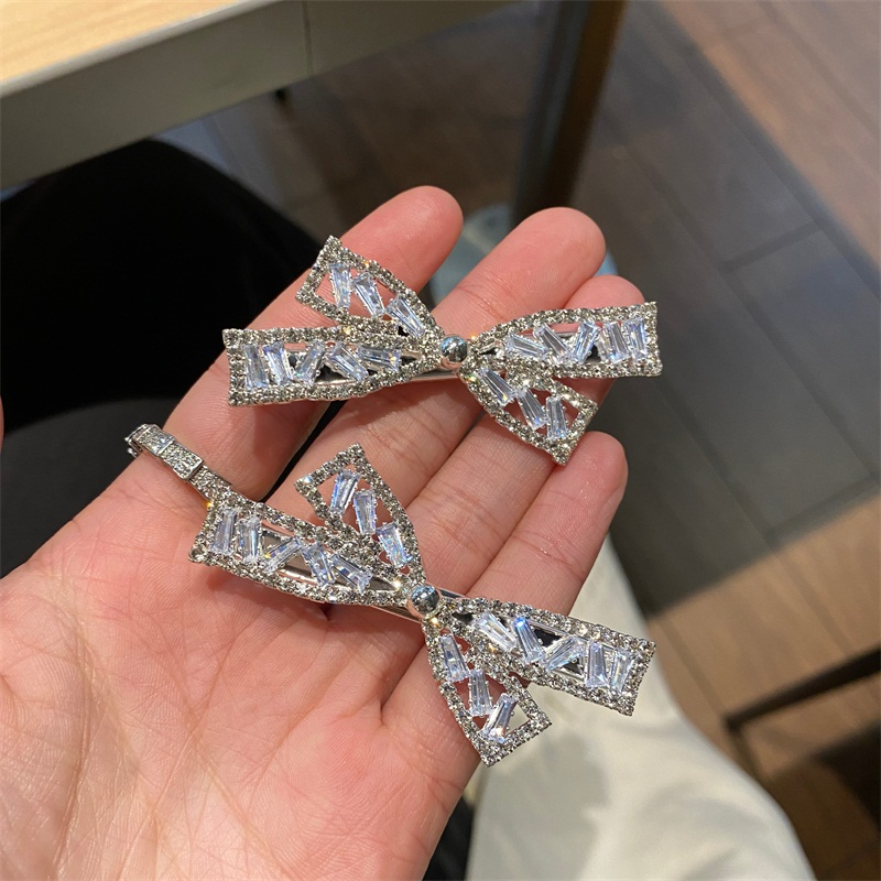 时尚水晶一字夹网红侧边其他