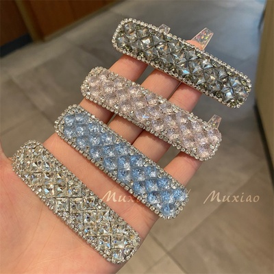 轻奢千金风超闪满钻侧边BB夹