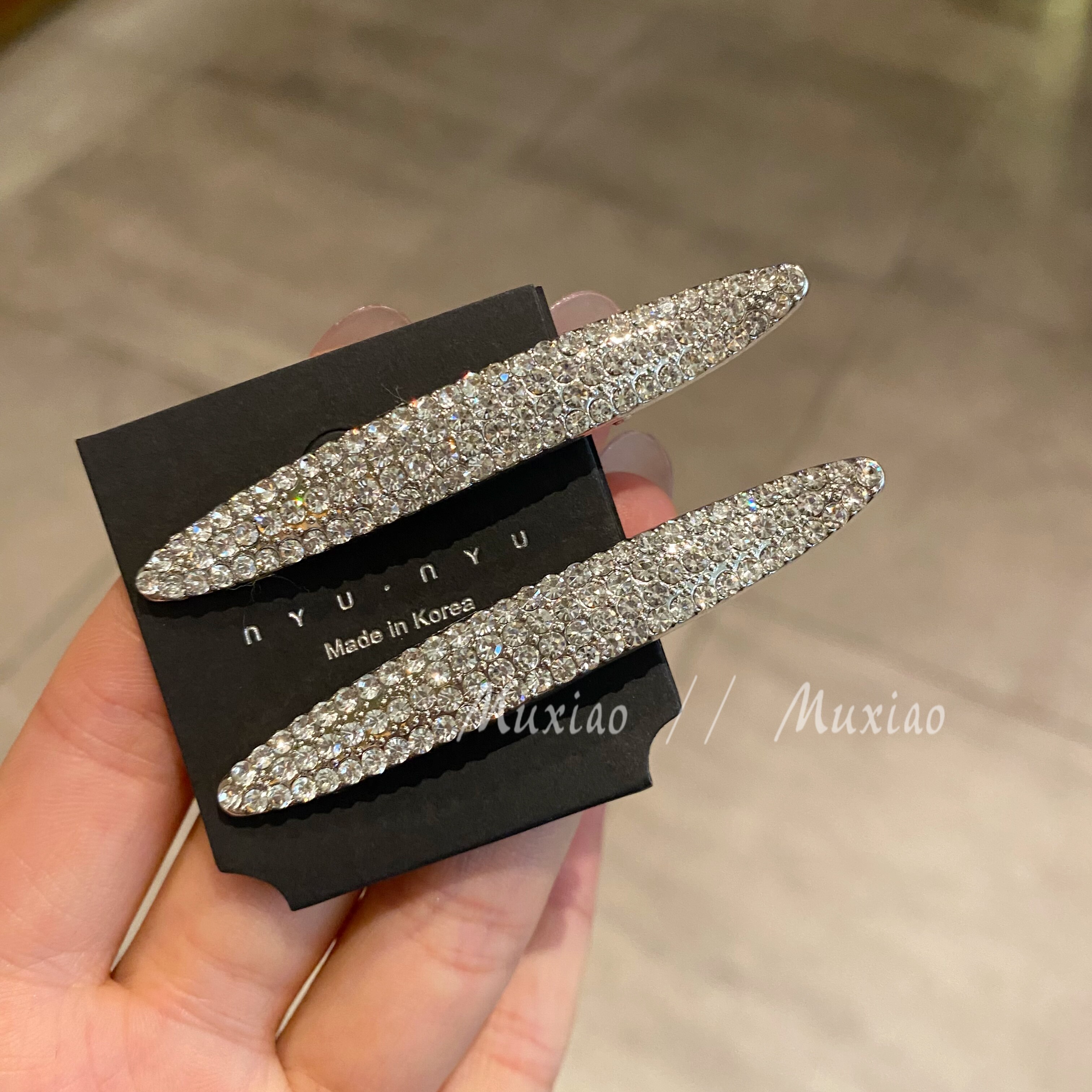 长椭圆刘海夹碎发卡子侧边