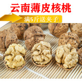 2021年新鲜薄皮核桃云南新货零食500克老树野生原味核桃仁