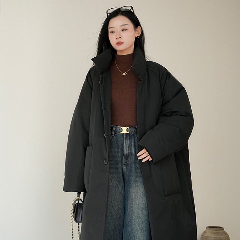 2025年新款棉服女冬中长款韩版宽松大被子加厚棉衣棉袄过膝外套潮