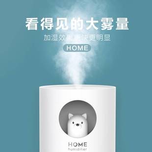 北极熊迷你加湿器usb家用卧室静音加湿器创意萌宠加湿器礼品 新款