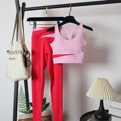 运动内衣套装女夏高腰紧身裤健身