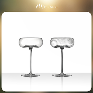 创意高脚杯鸡尾酒马天尼杯子装 饰调酒杯超薄水晶柯林莫吉托杯酒吧