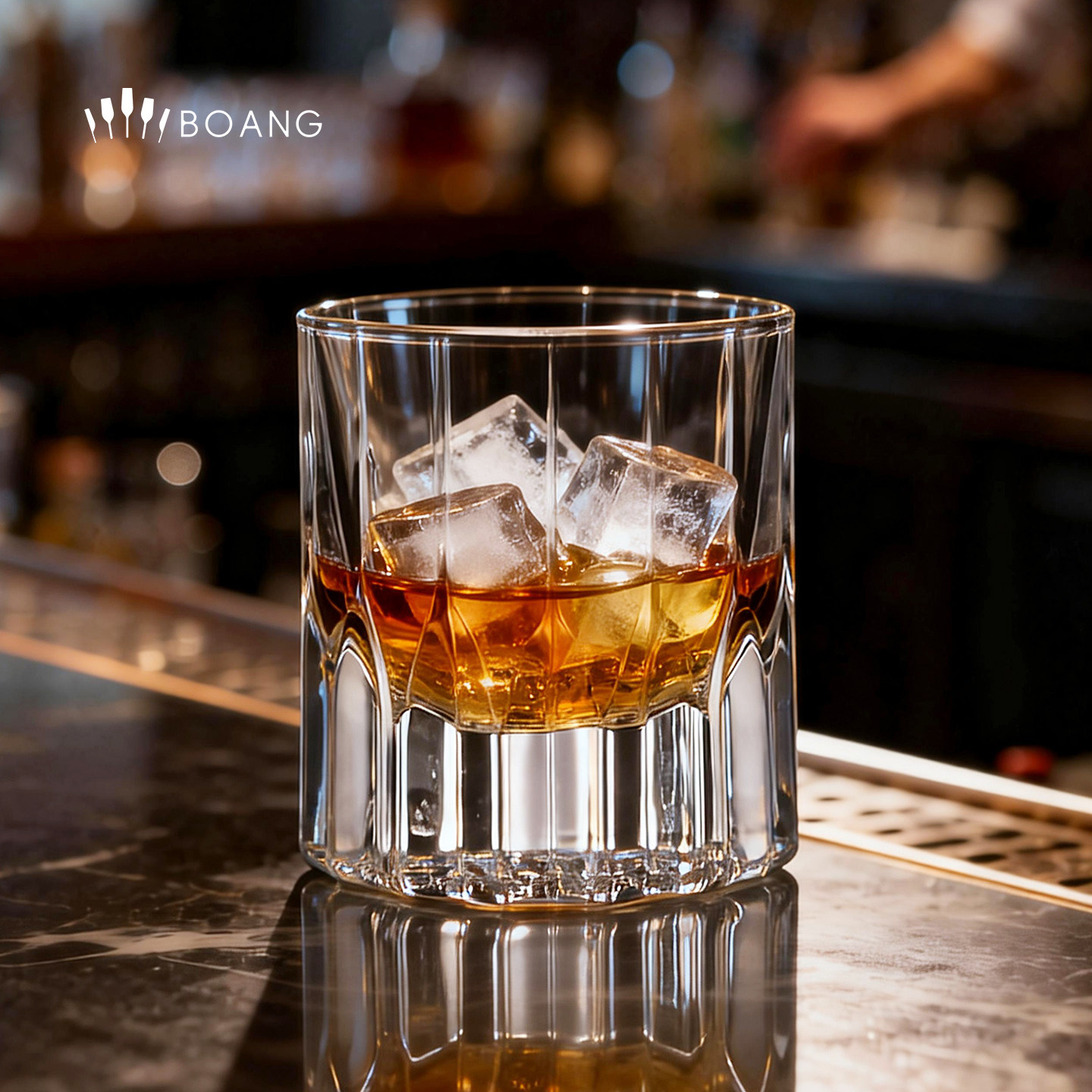 轻奢刻花威士忌酒杯加厚水晶玻璃雕花杯男士送礼家用洋酒杯套装