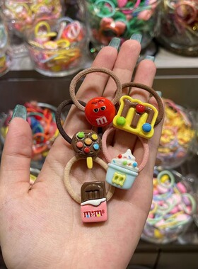 韩国bebeprince儿童发饰可爱M豆发圈迷你小皮筋马尾扎头绳