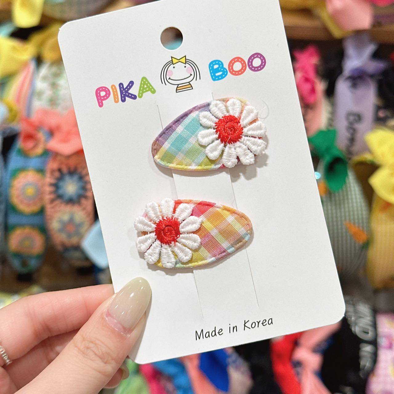 3.19直播韩国pikaboo儿童发饰清新田园风格子小花发卡边夹,饰品/流行首饰/时尚饰品新,发饰,淘宝优惠券,粉丝福利购,淘宝优惠卷