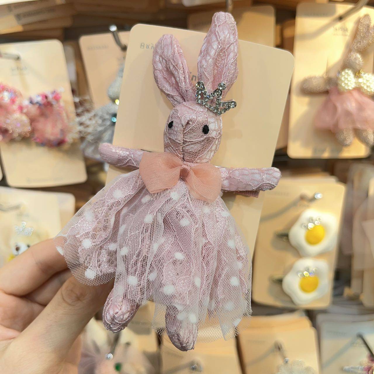 24直播韩国inpink儿童可爱甜美小兔小熊发夹发卡合集