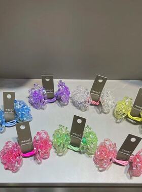 3.23韩国bebeprince儿童发饰甜美彩色花朵发绳发圈