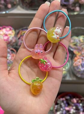 4.16韩国东大门bebeprince儿童发饰甜美兔子胡萝卜草莓发绳发圈