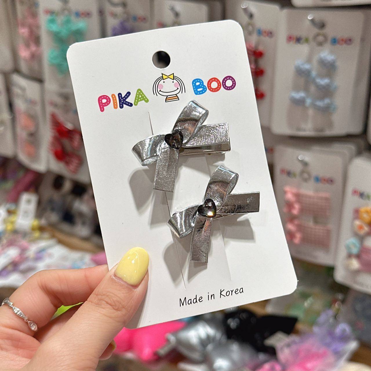 6.2韩国代购pikaboo儿童发饰爱心蝴蝶结边夹发夹,童装/婴儿装/亲子装,发饰,淘宝优惠券,粉丝福利购,淘宝优惠卷