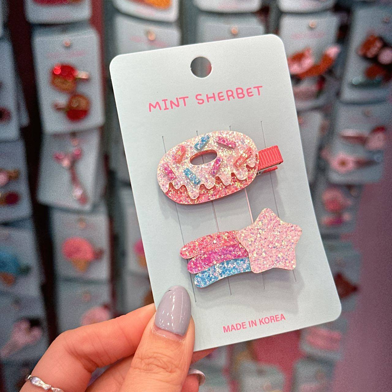 5.19韩国直播prettyhairpin儿童细闪甜甜圈雪糕杯子蛋糕边夹发夹,童装/婴儿装/亲子装,发饰,淘宝优惠券,粉丝福利购,淘宝优惠卷