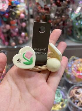 3.23韩国bebeprince儿童发饰甜美彩色爱心发绳发圈