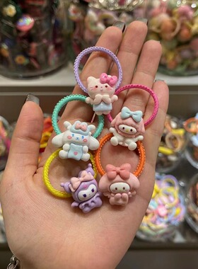 1.14韩国bebeprince儿童甜美卡通玩偶发圈马尾扎头绳宝宝发圈