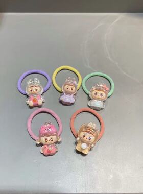 6.29韩国东大门bebeprince儿童发饰可爱labubu发绳发圈