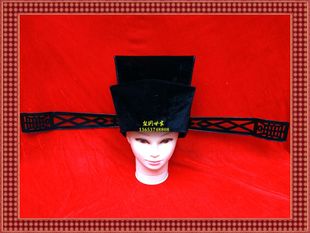 厂家手工不包公帽子 京剧包公帽 戏剧戏曲包公帽服装太师帽