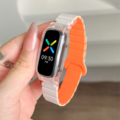 活力柯南版 适用于oppo band表带亲肤软硅胶锁环磁吸替换带oppo智能运动手环一代时尚 男女生替换腕带链配件