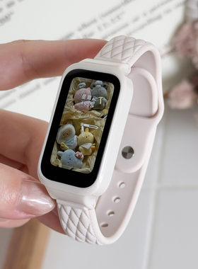 适用于小米红米手环3表带新款硅胶皮纹单钉扣替换带小米SmartBand2腕带新款NFC版个性高级二三代配件