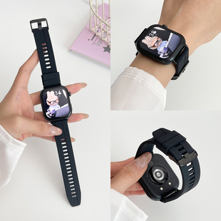适用荣耀亲选rossini手表2i表带亲肤软硅胶雅致款替换带荣耀手表2i腕带KCH-BW00男女时尚经典运动腕带链配件