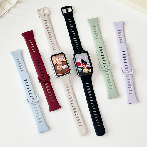 适用于华为手环11表带官方同款硅胶替换带智能运动band11pro通用NFC版腕带CDY-B29/B39男女时尚替换链配件