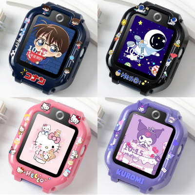 适用华为儿童手表5X保护壳ALA-AL10智能电话手表5Xpro卡通印花壳AHP-AL10全包抗震防摔耐磨壳套钢化膜配件