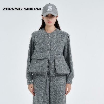 ZHANGSHUAI短款坎肩马甲