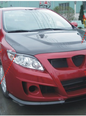 08-10款卡罗拉改装大包围 叶子板 轮眉 宽体 topmix正品