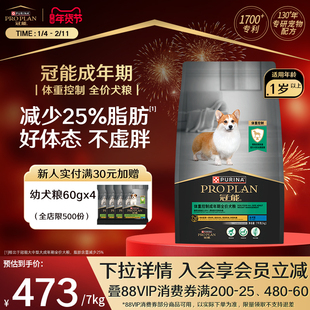 【体重控制】冠能狗粮成犬专用控制体重防肥胖泰迪柯基通用