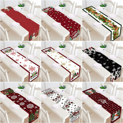 Linen Table Runner Christmas Home Dining Room Living Room Di