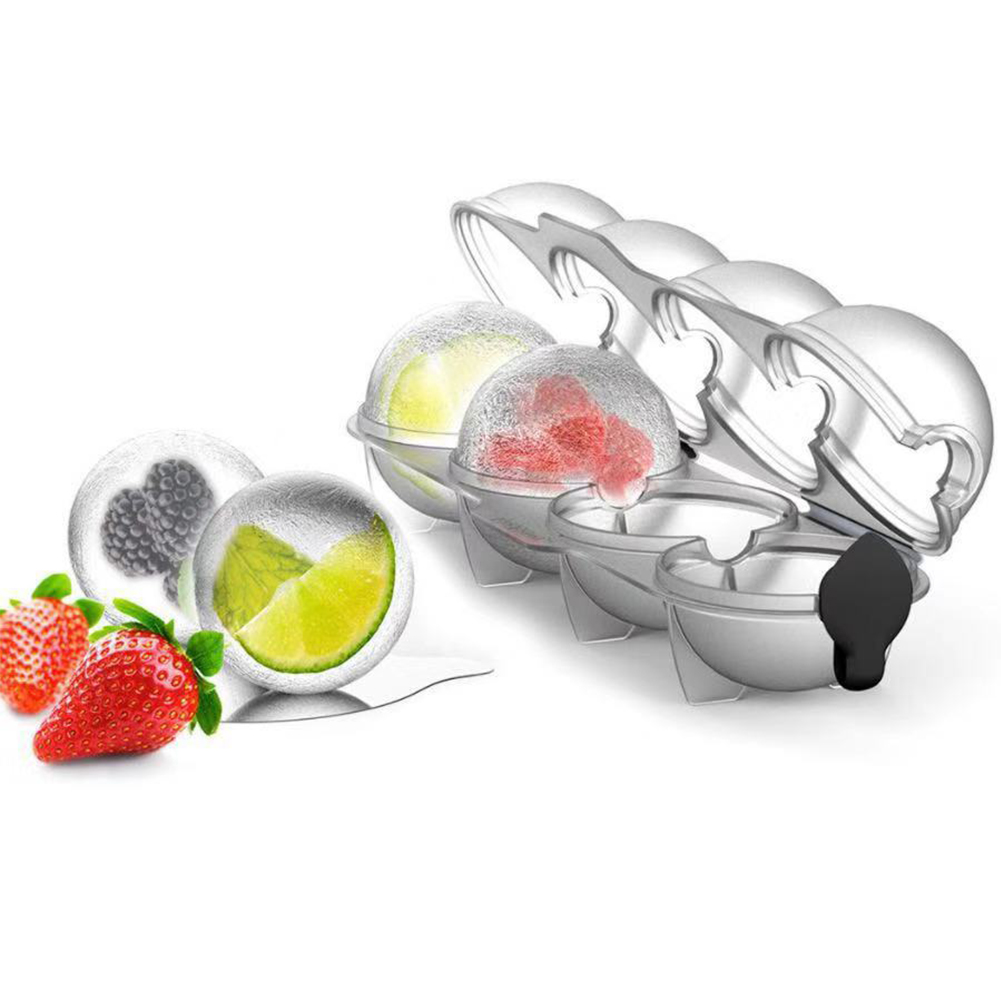 Ice ball maker round 4 Cavity iceball maker DIY ice cube sha