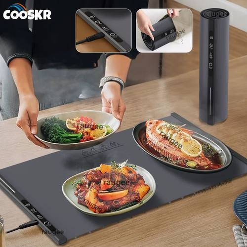 Electric Food Warmer Plate Foldable Warming Tray Plate Warme
