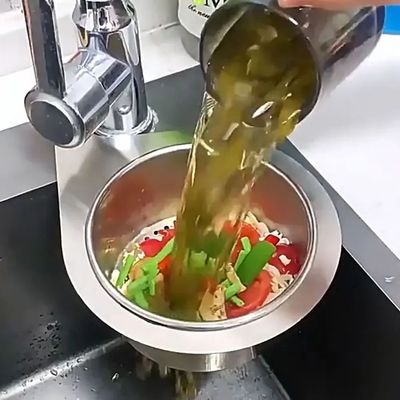 Stainless Steel Kitchen Swan Sink Strainer Basket Hanging Wa