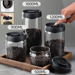 Coffee Beans Vacuum glass Sealed Tank Manual Vacuum Pumping