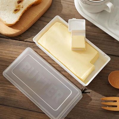 1Pc Butter Dish With Cover Butter Fresh-keeping Box With Cut